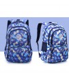 SB Geometrical XXL School Bag - Blue